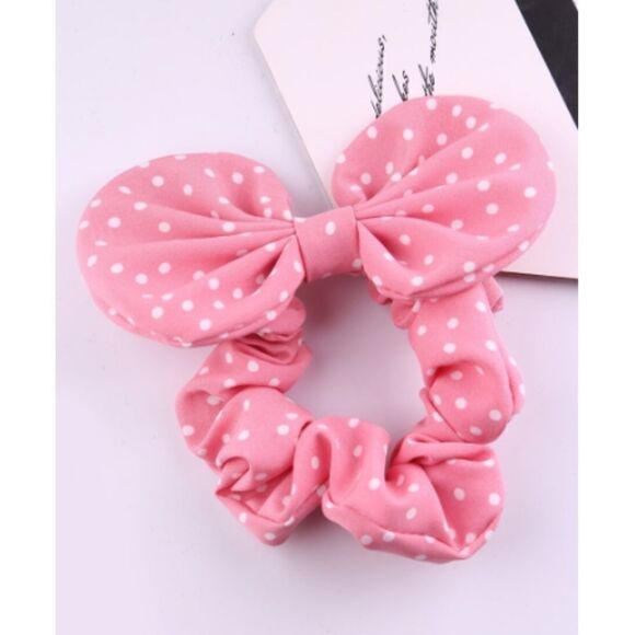 Polka Dot Bow Scrunchie  *2/12$* - Picture 1 of 4